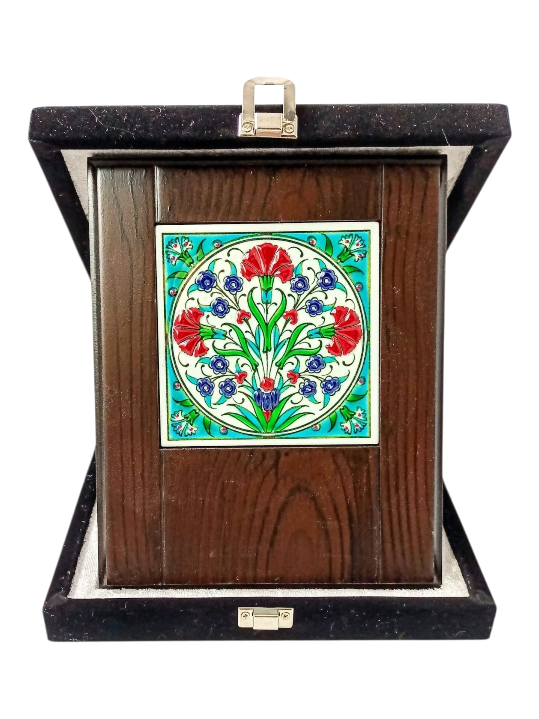 El Yapımı Çinili  Plaket 10x10 CM