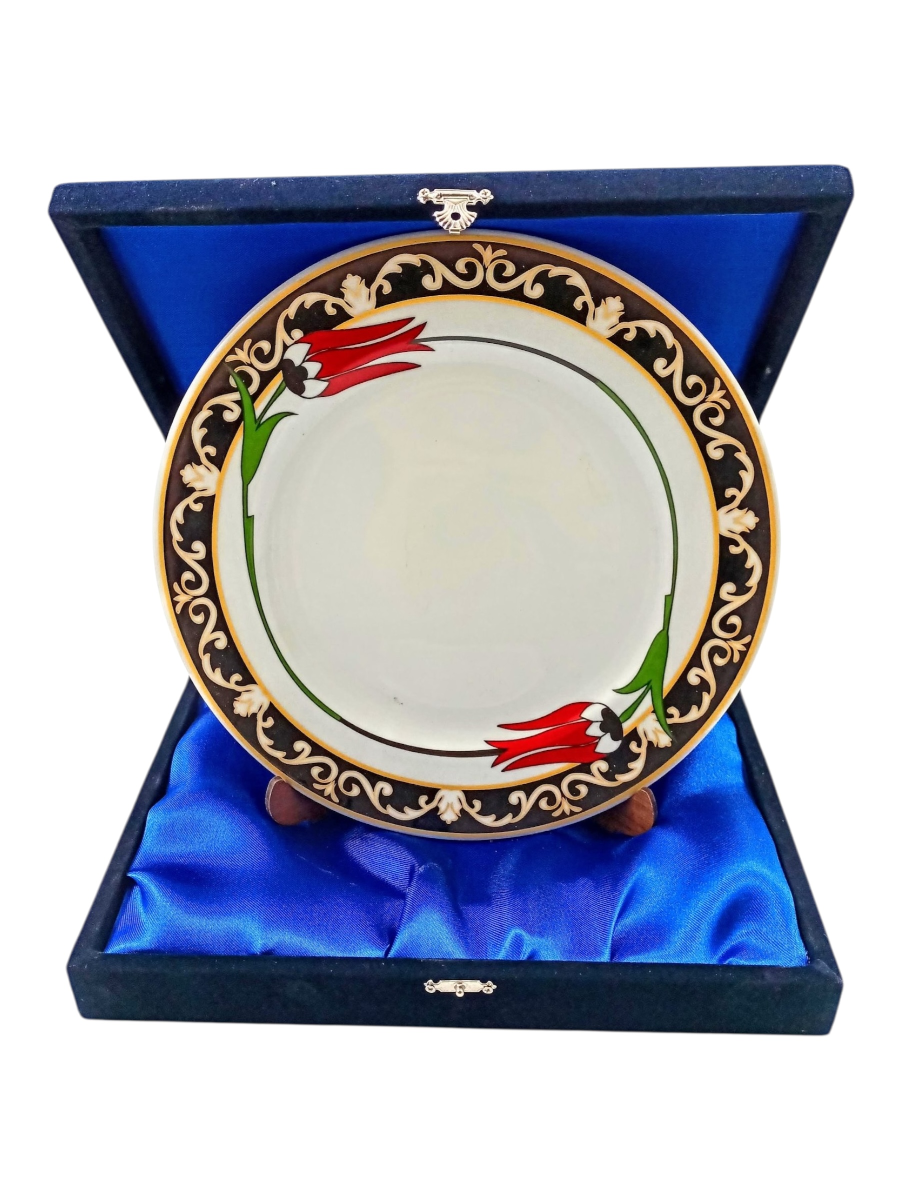 Çini Motifli Plaket Tabak