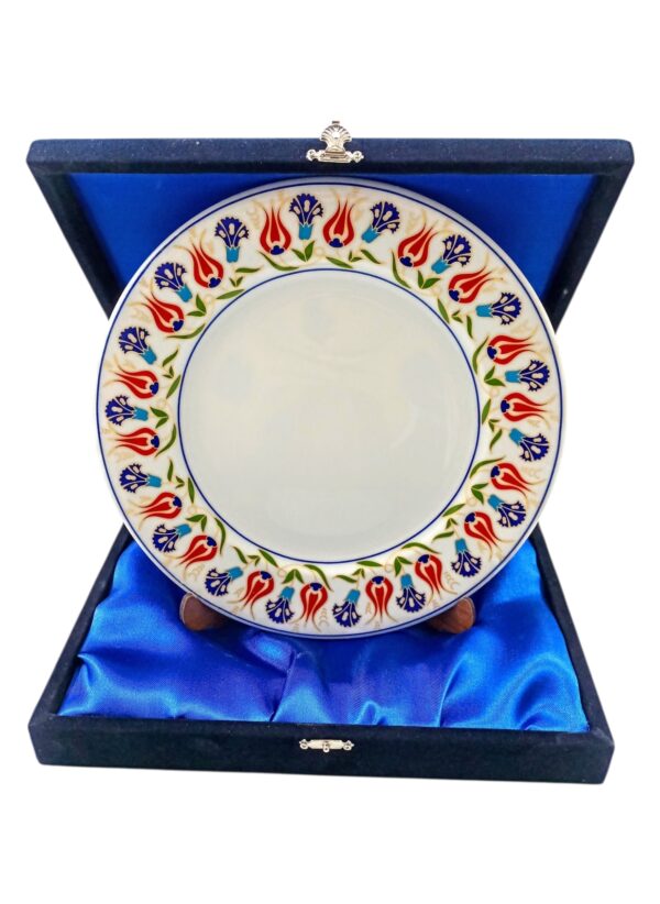 Çini Motifli Plaket Tabak